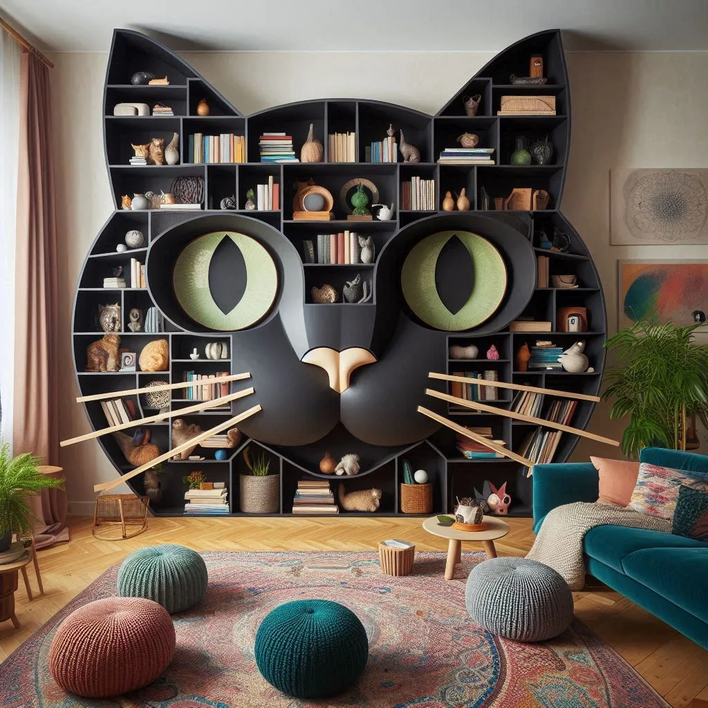 Cat-Shaped-Bookshelf