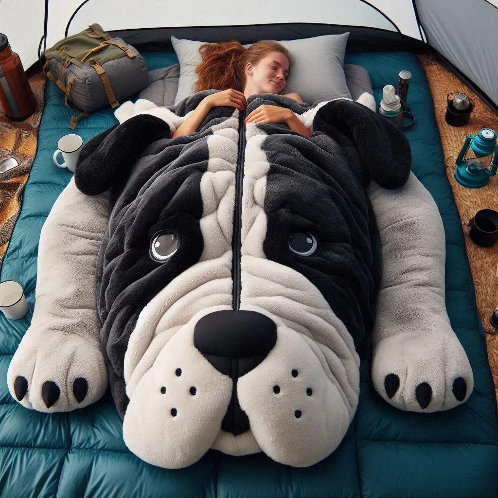 Dog-Shaped-Sleeping-Bag