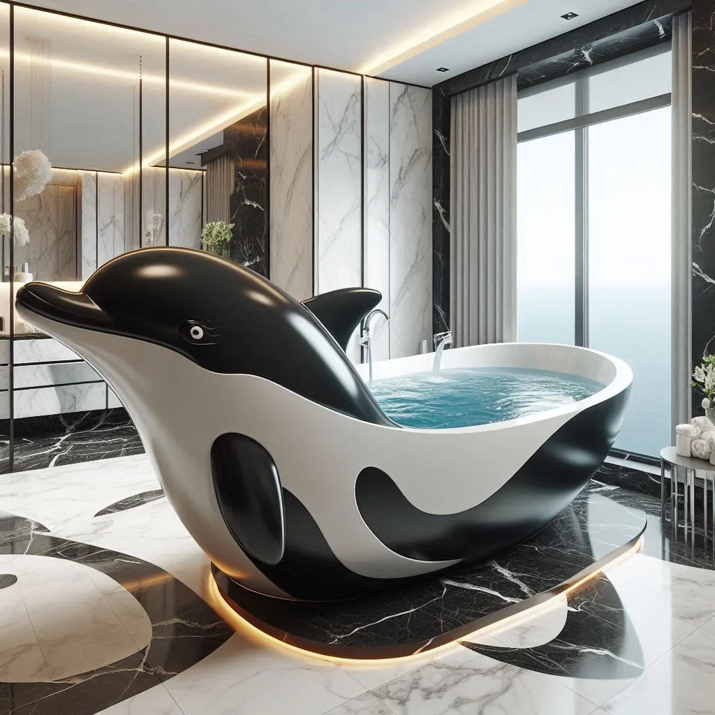 Dolphin-Shaped-Bathtubs