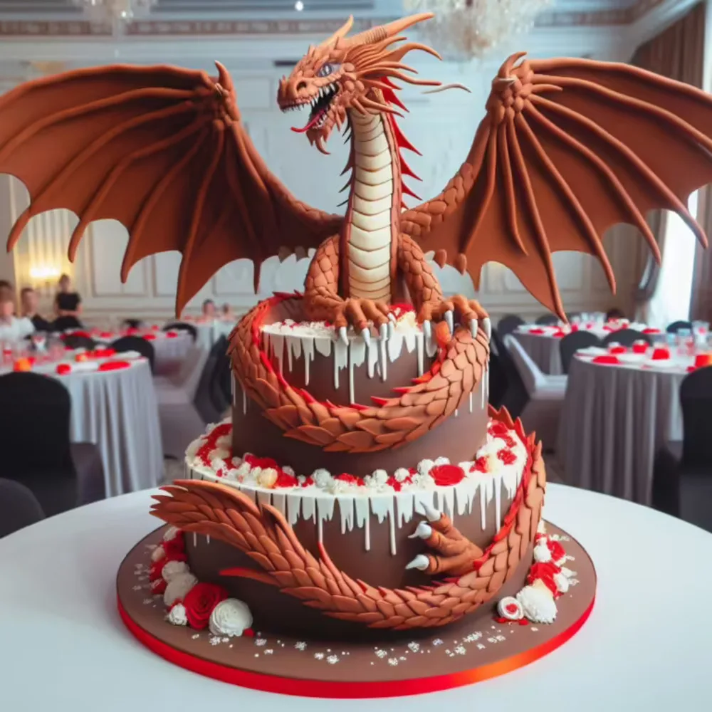 Dragon Birthday Cake