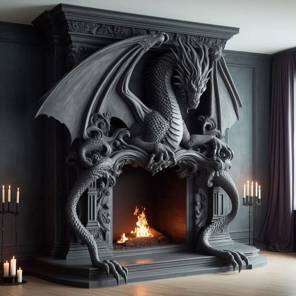 Dragon-Fireplace