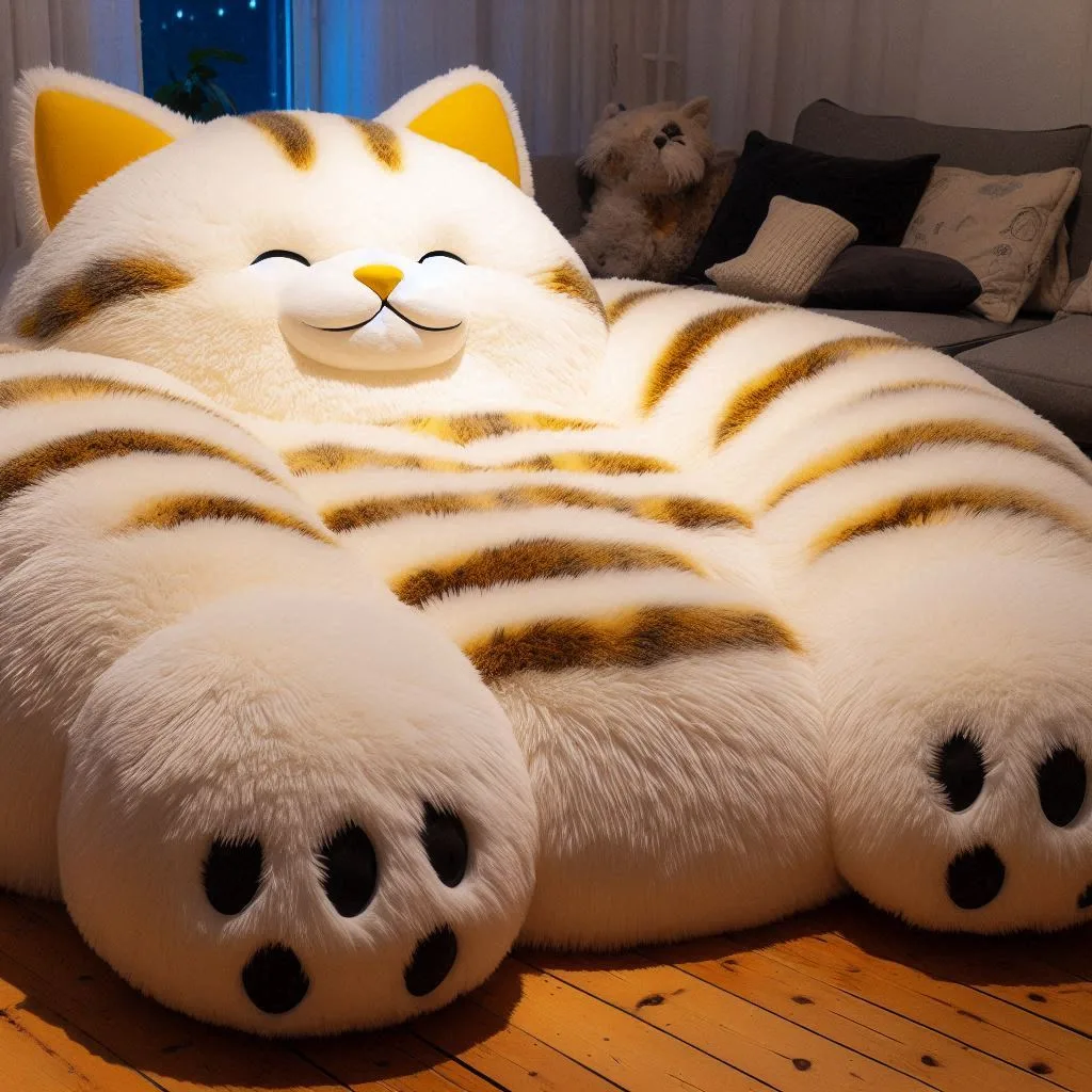 Giant Cat-Shaped Loungers