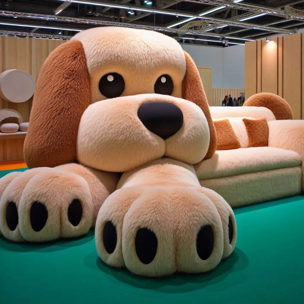 Giant Dog-Shaped Loungers