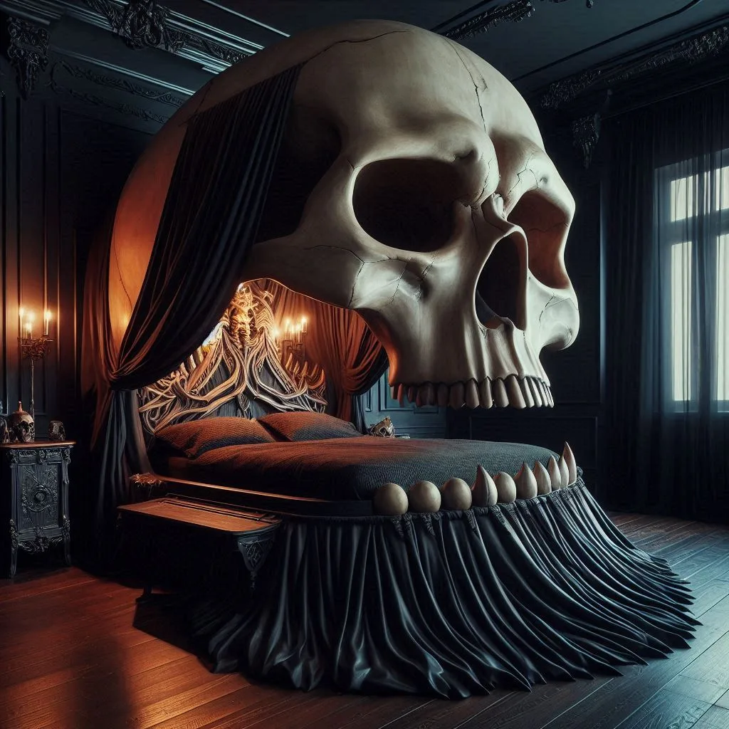 Giant-Skull-Bed