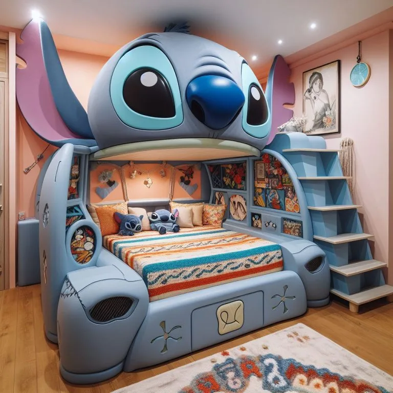 Stitch-Inspired-Bed