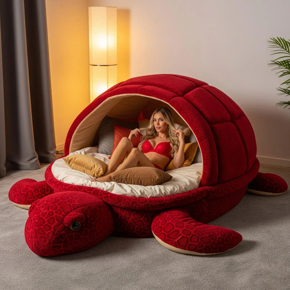 Giant Turtle-Shaped Lounge Pod