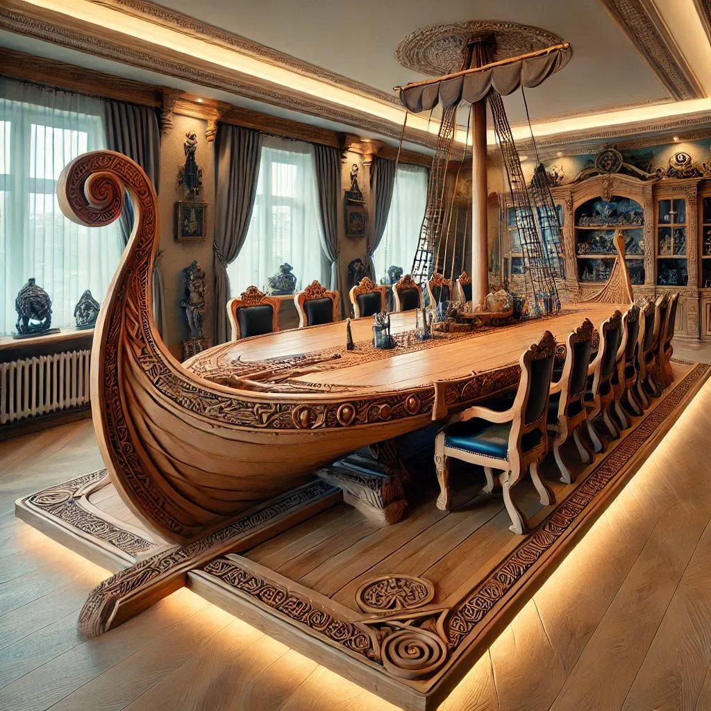 Viking-Ship-Dining-Tables