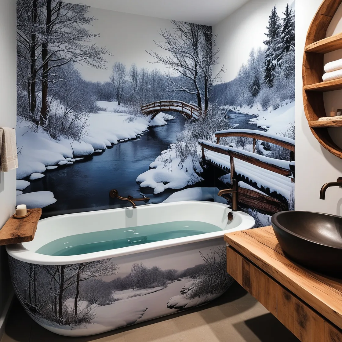 Arctic-Themed-Bathtub