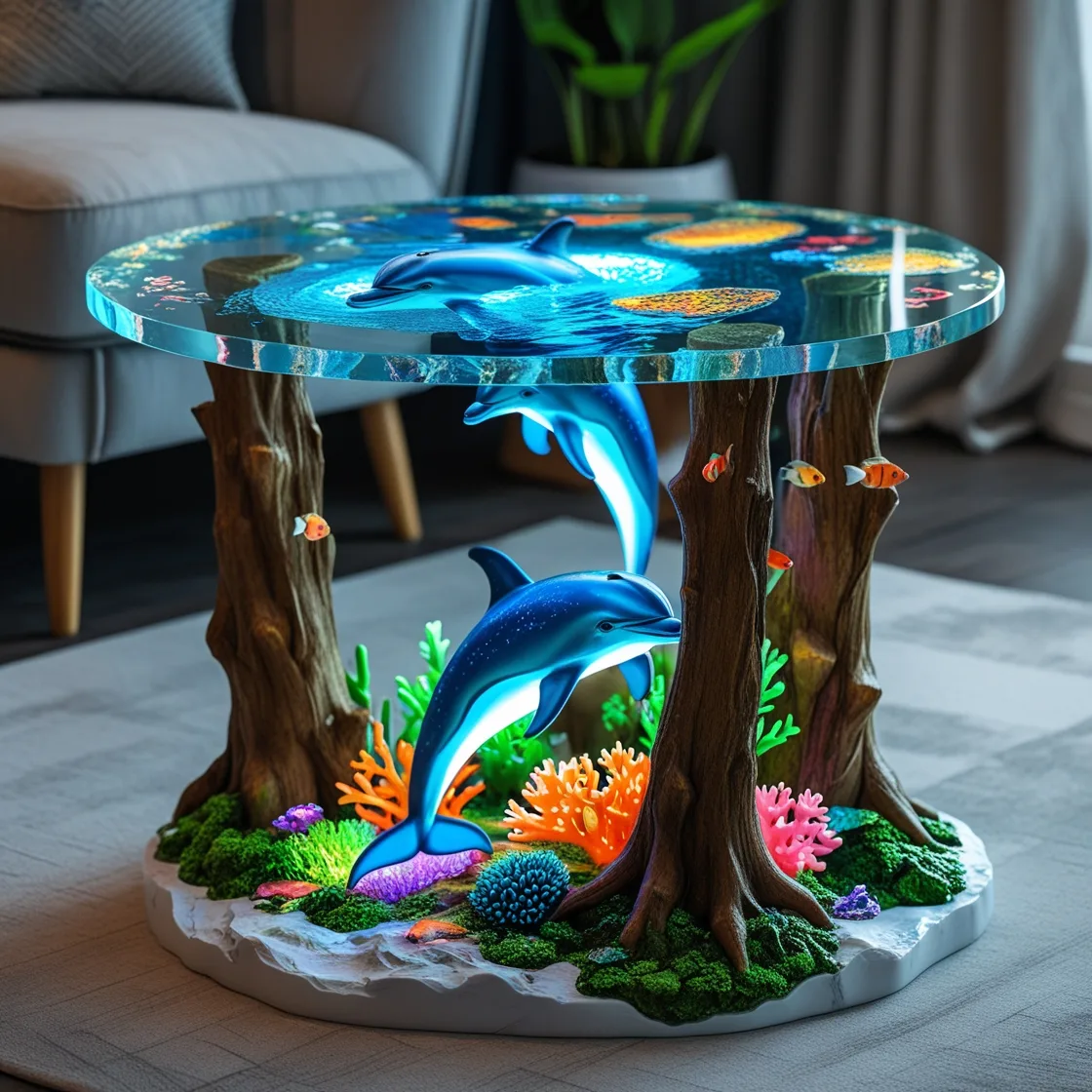 Dolphin-Aquarium-Tables