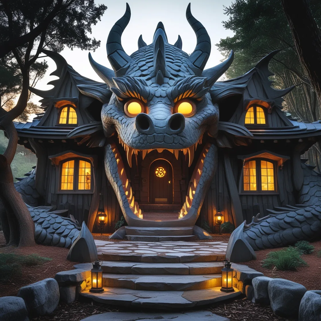 Dragon-Shaped-House