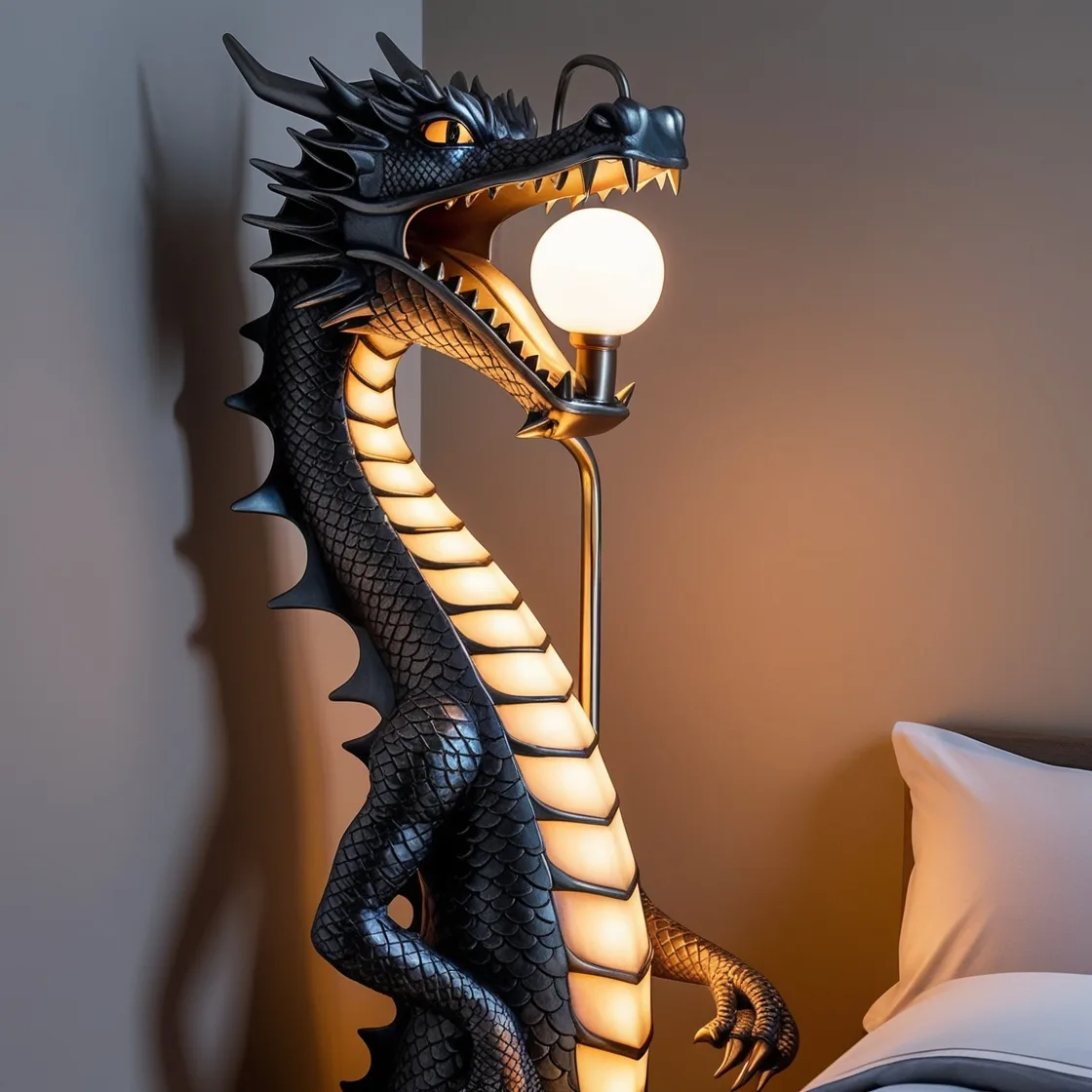 Dragon-Shaped-Lamp