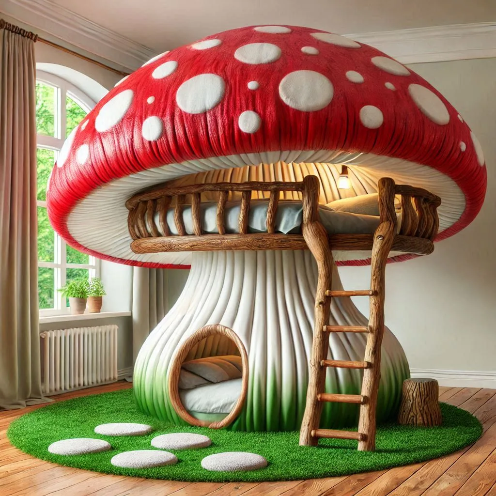 Mushroom-Bunk-Bed