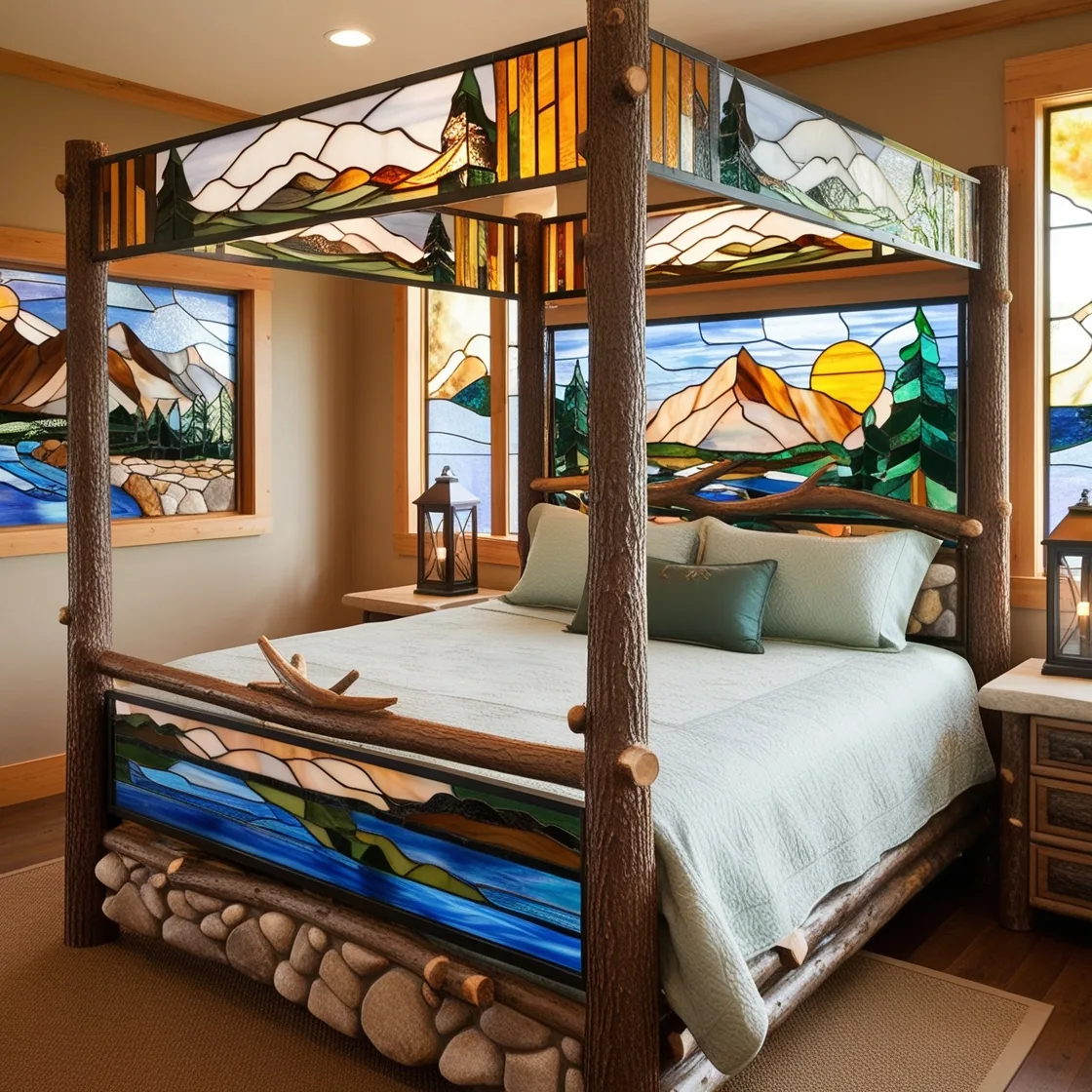 Stained-Glass-Bed-Frames