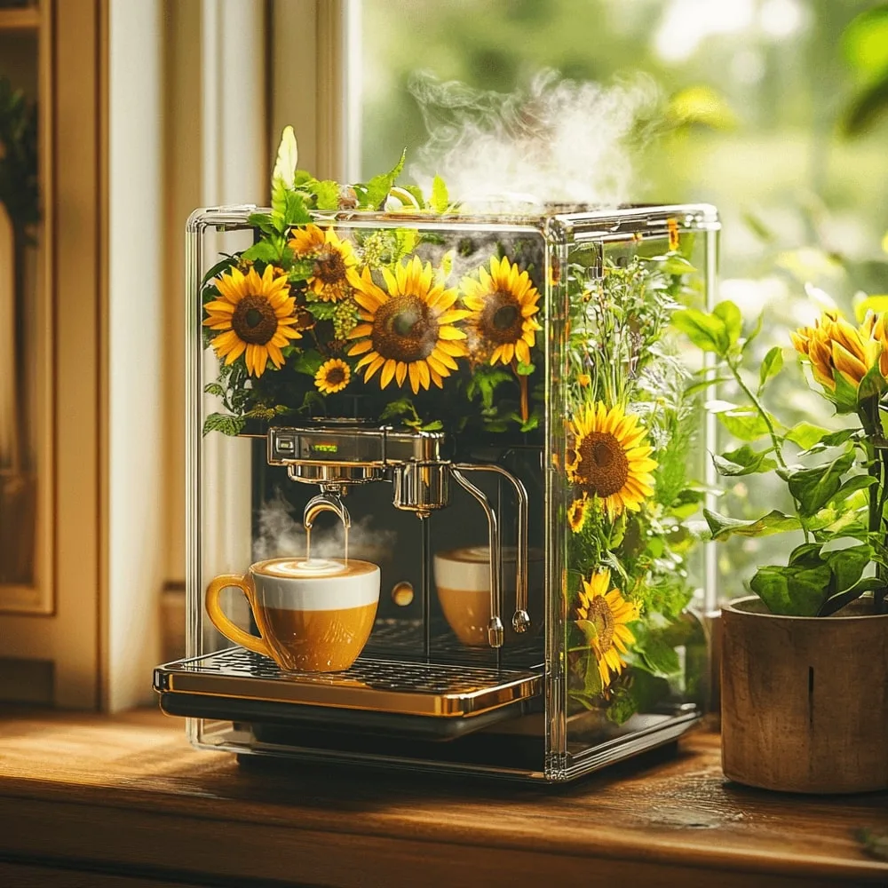 Flower-Inspired Coffee Machines