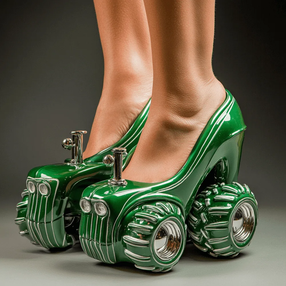 Tractor-Shaped High Heels