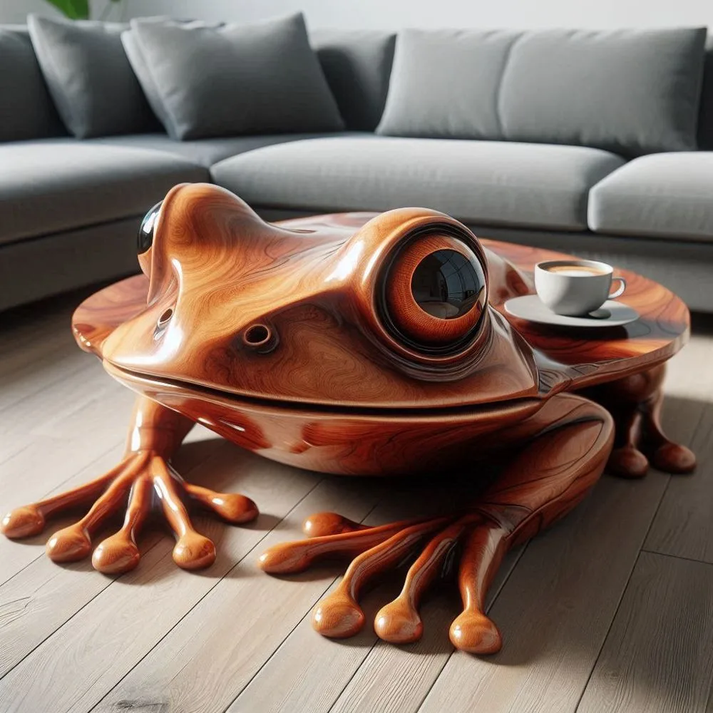 Wooden-Frog-Shaped-Tables