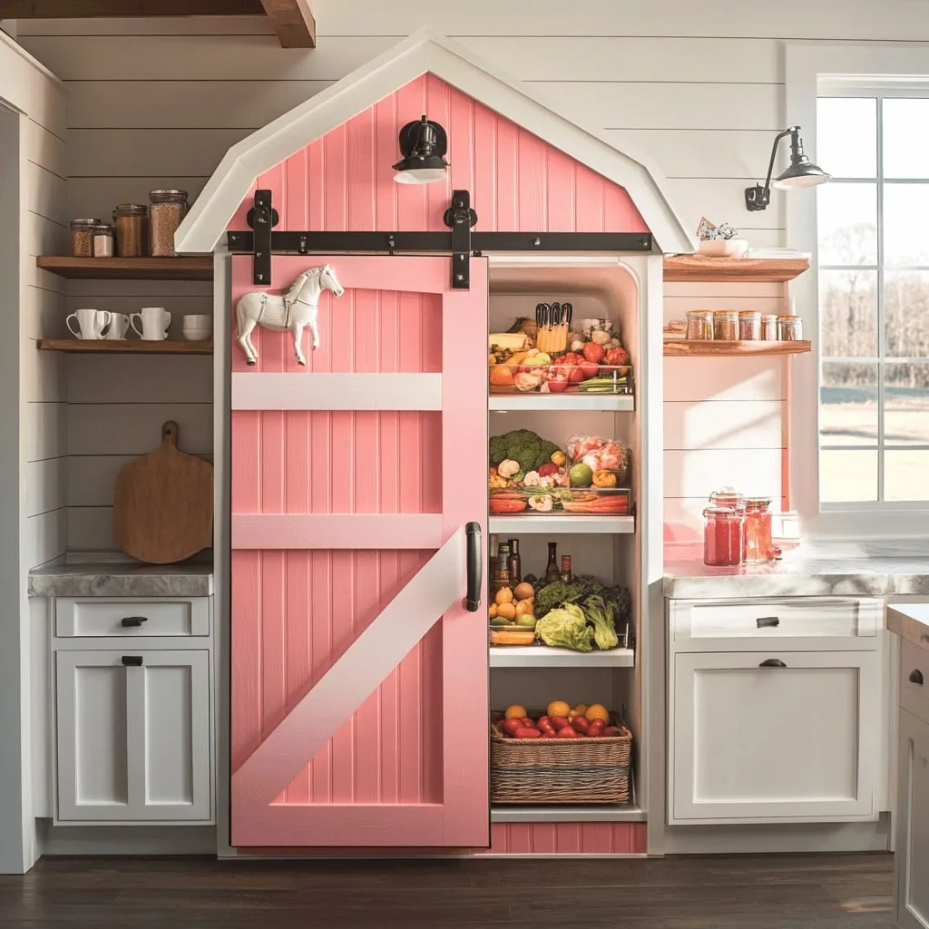 Barn-Shaped Refrigerator