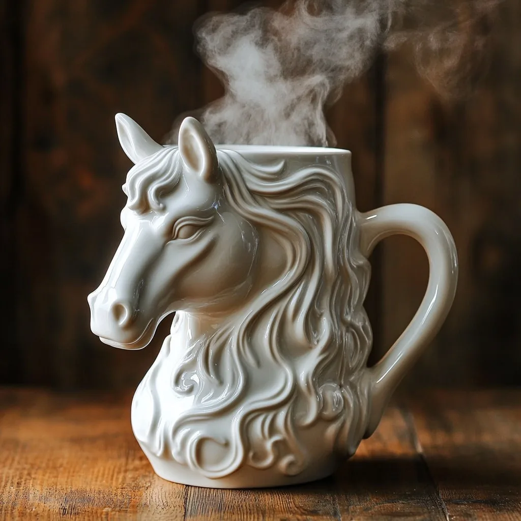 Ceramic Horse Coffee Mug