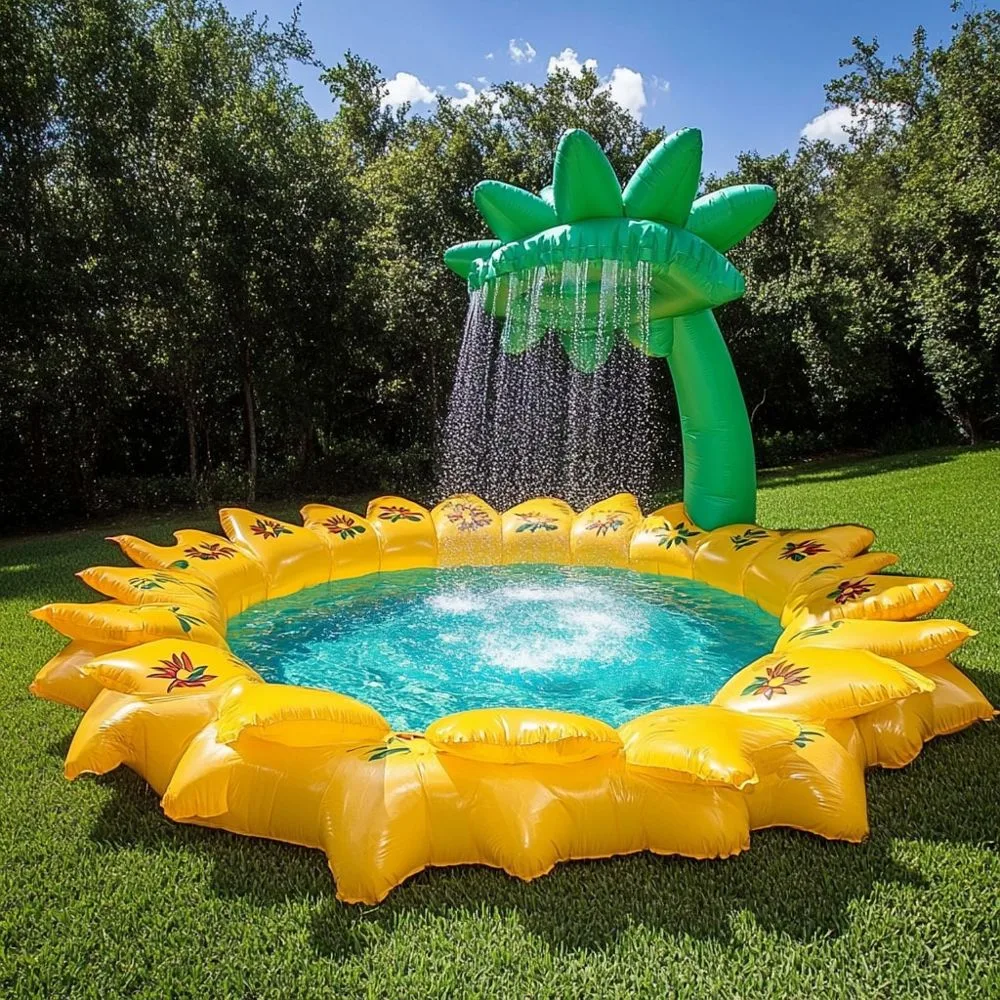 Sunflower-Shaped-Inflatable-Pool