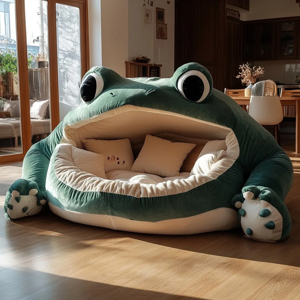 Giant Frog-Shaped Lounger