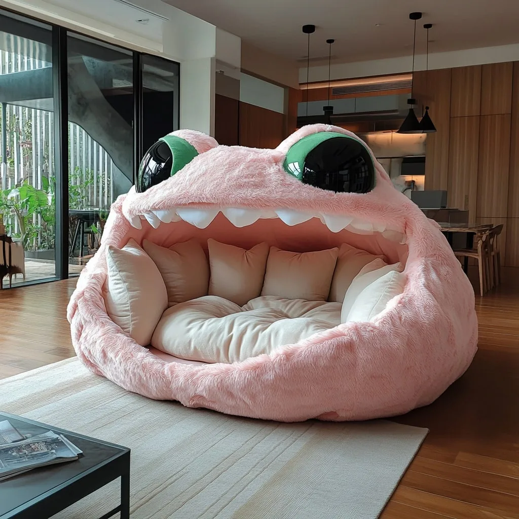 Giant Frog-Shaped Lounger