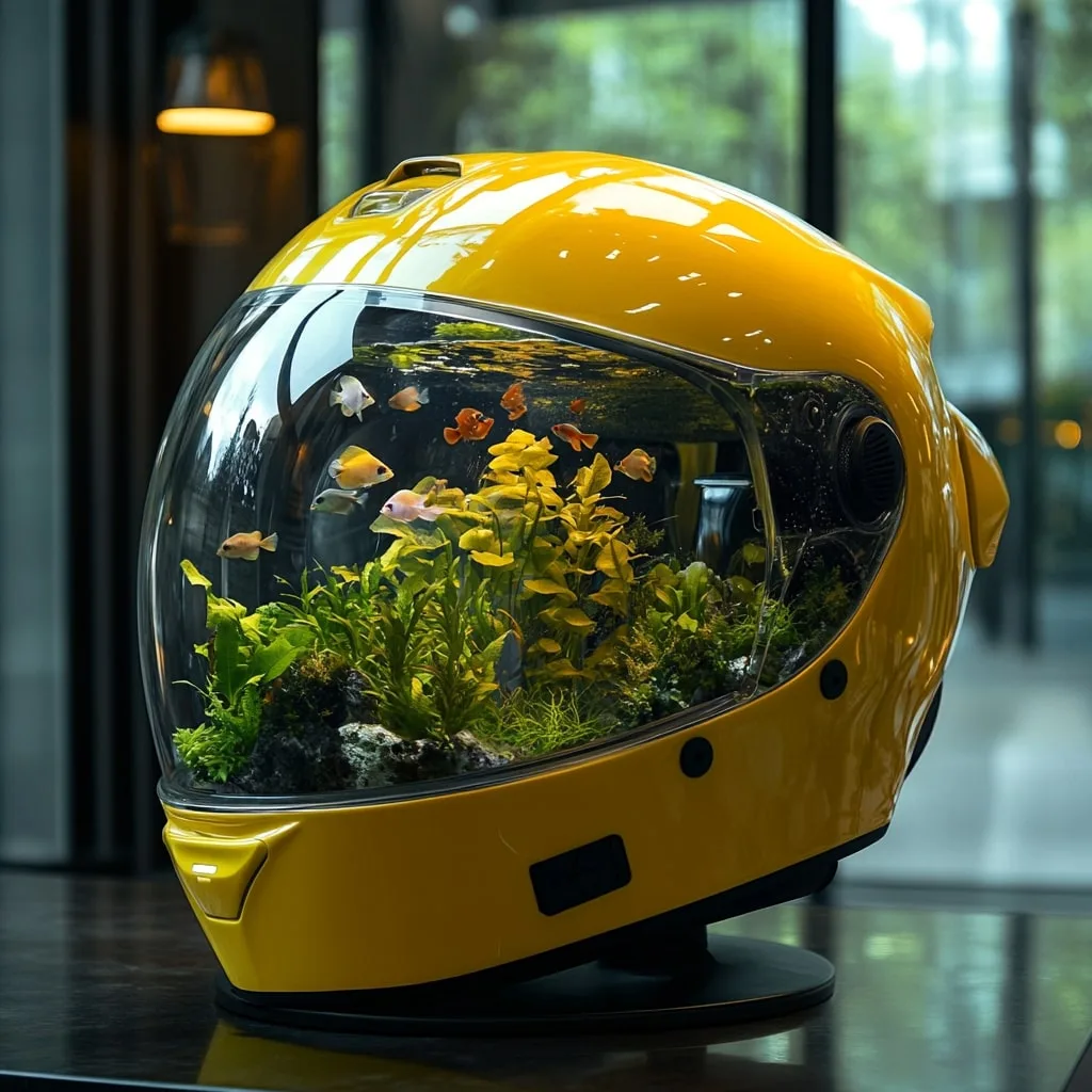Helmet Shaped Aquarium