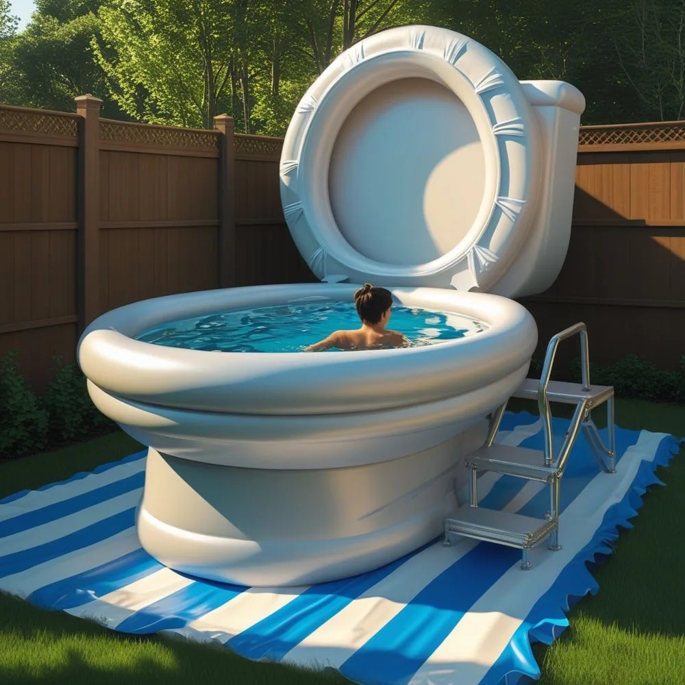 Inflatable Toilet Pools