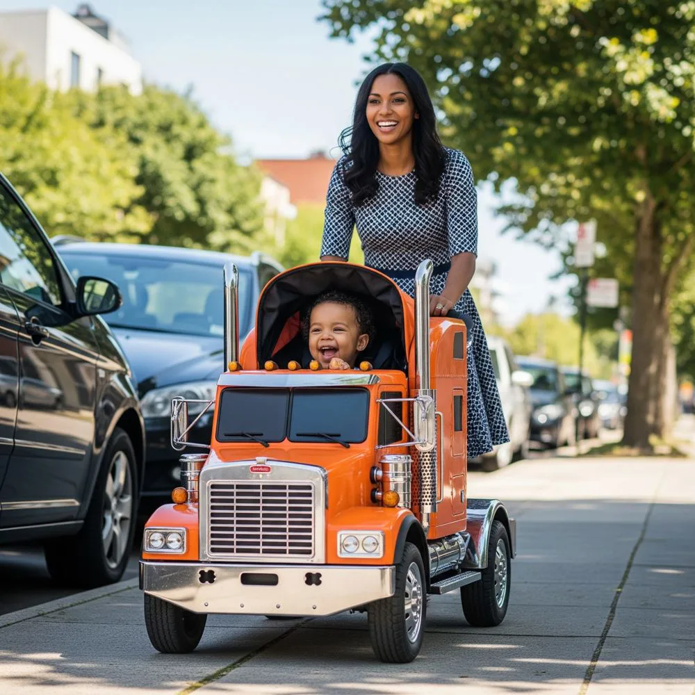 Semi Truck Baby Stroller