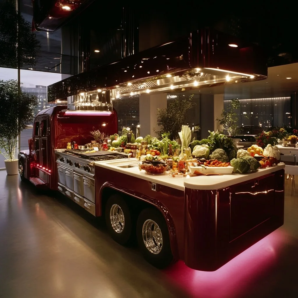 Semi Truck Kitchen Island