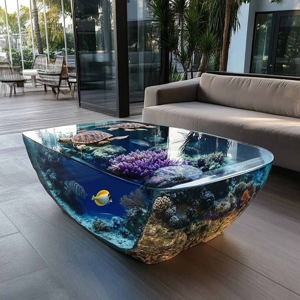 Underwater Scene Coffee Tables