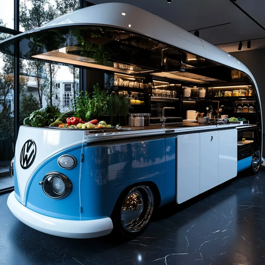 VW Bus Kitchen Island
