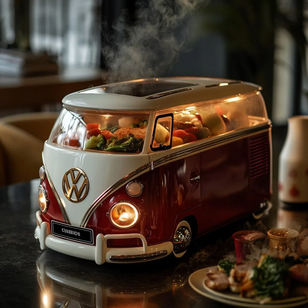 VW Bus Shaped Slow Cooker