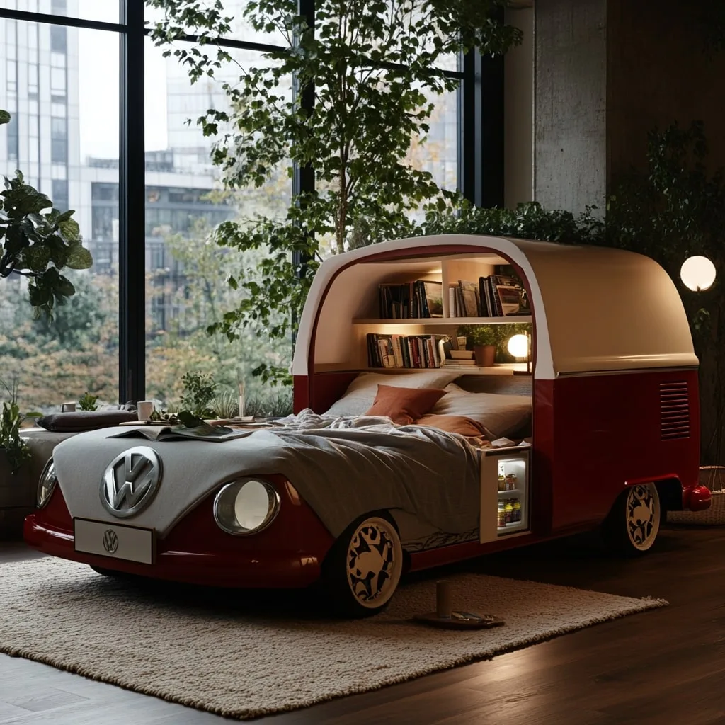 Volkswagen Bus Shaped Bed
