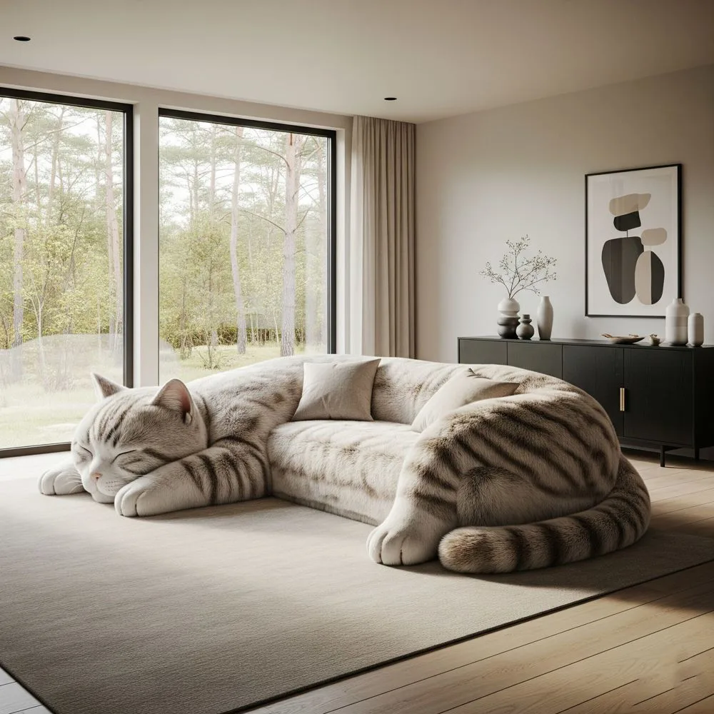 Cat Shaped Sectional Sofa