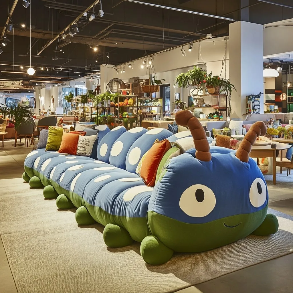 Caterpillar Shaped Sofa