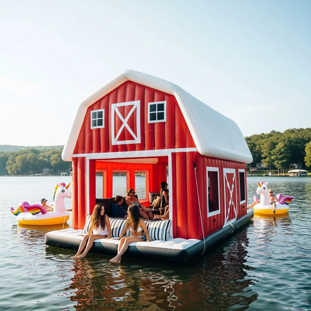 Inflatable Barn Lake Floats