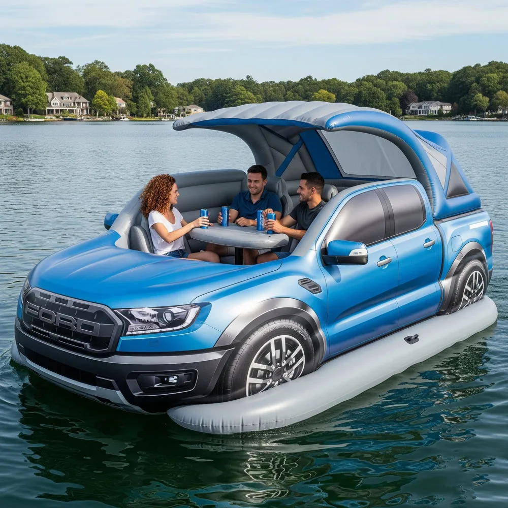 Inflatable Pickup Truck Lake Floats