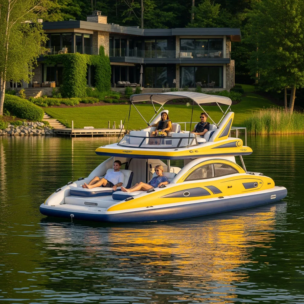 Inflatable Yacht Lake Floats