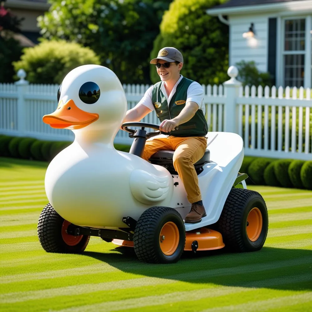 Rubber Ducky Lawn Mowers
