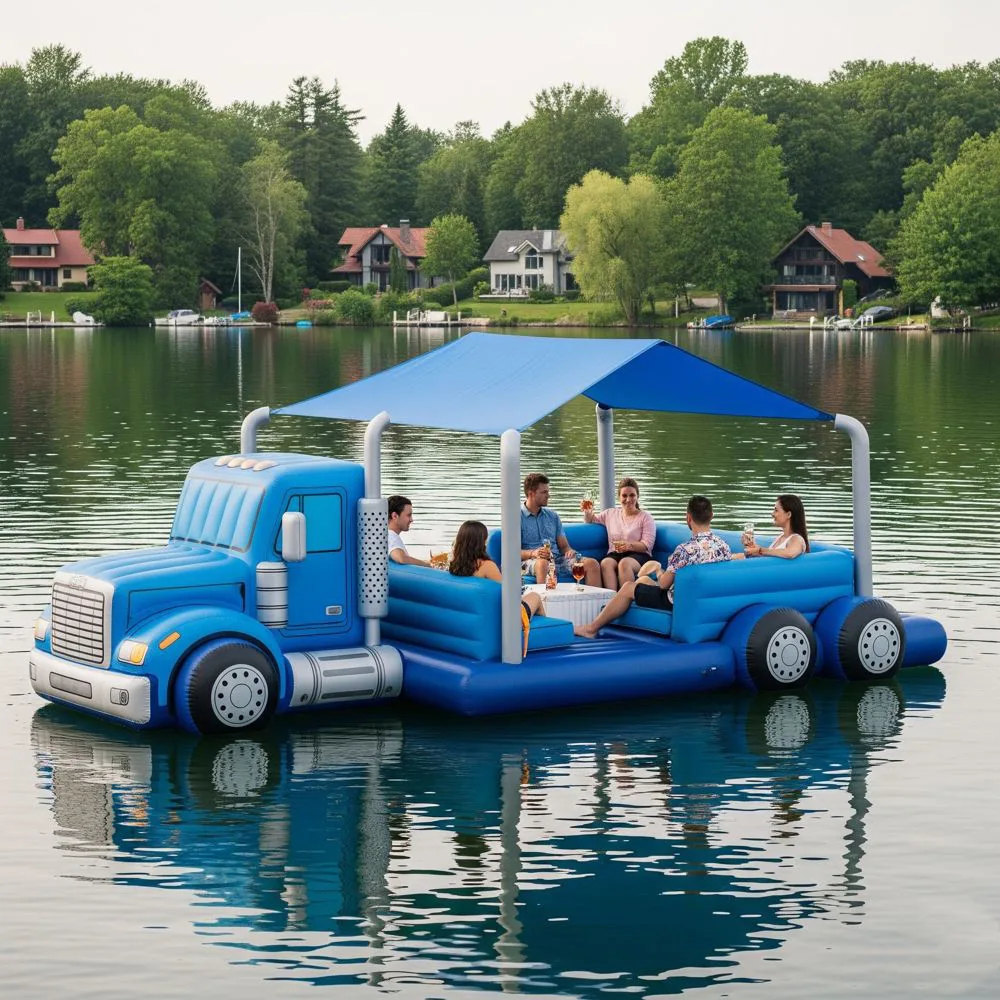 Semi-truck Lake Party Floats