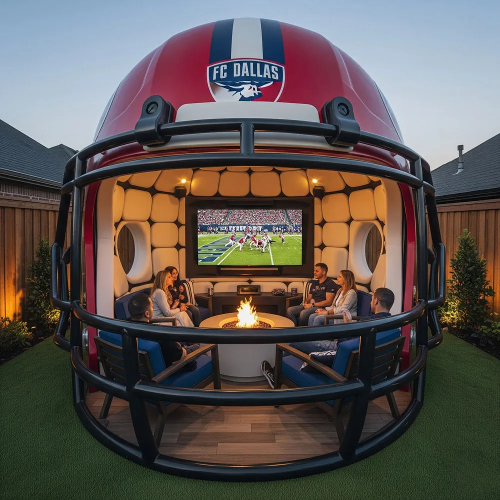 Giant Football Helmet Gazebos