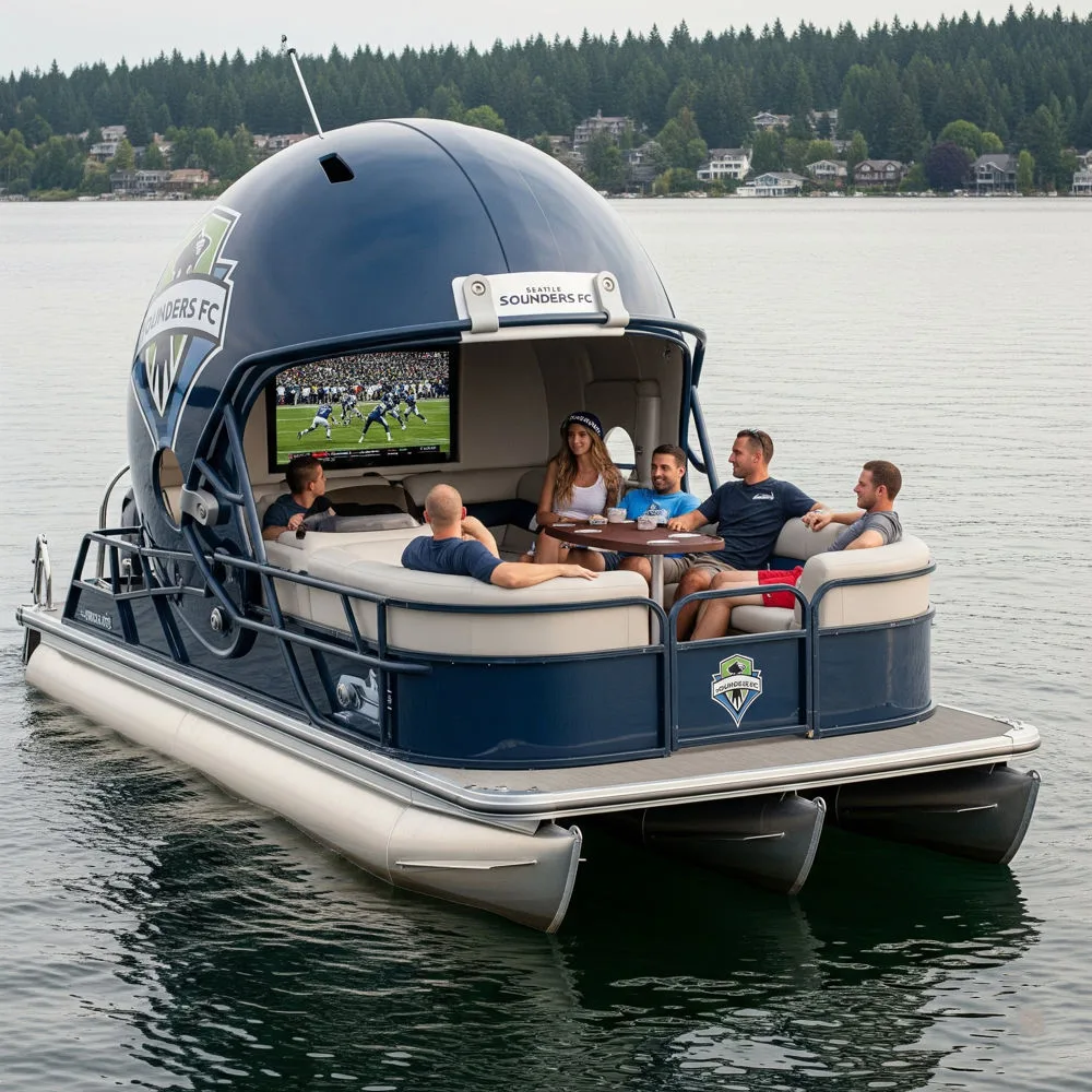 Giant Football Helmet Pontoons