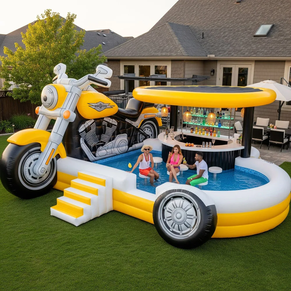 Inflatable Harley Davidson Pool Bar