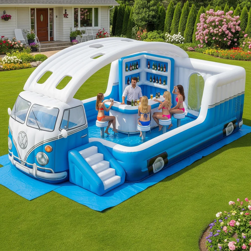 Inflatable Volkswagen Bus Pool Bar