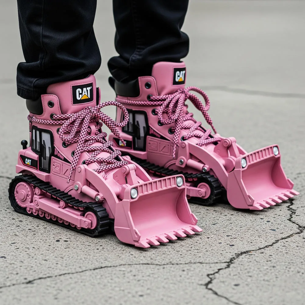 Bulldozer Shaped High Boots
