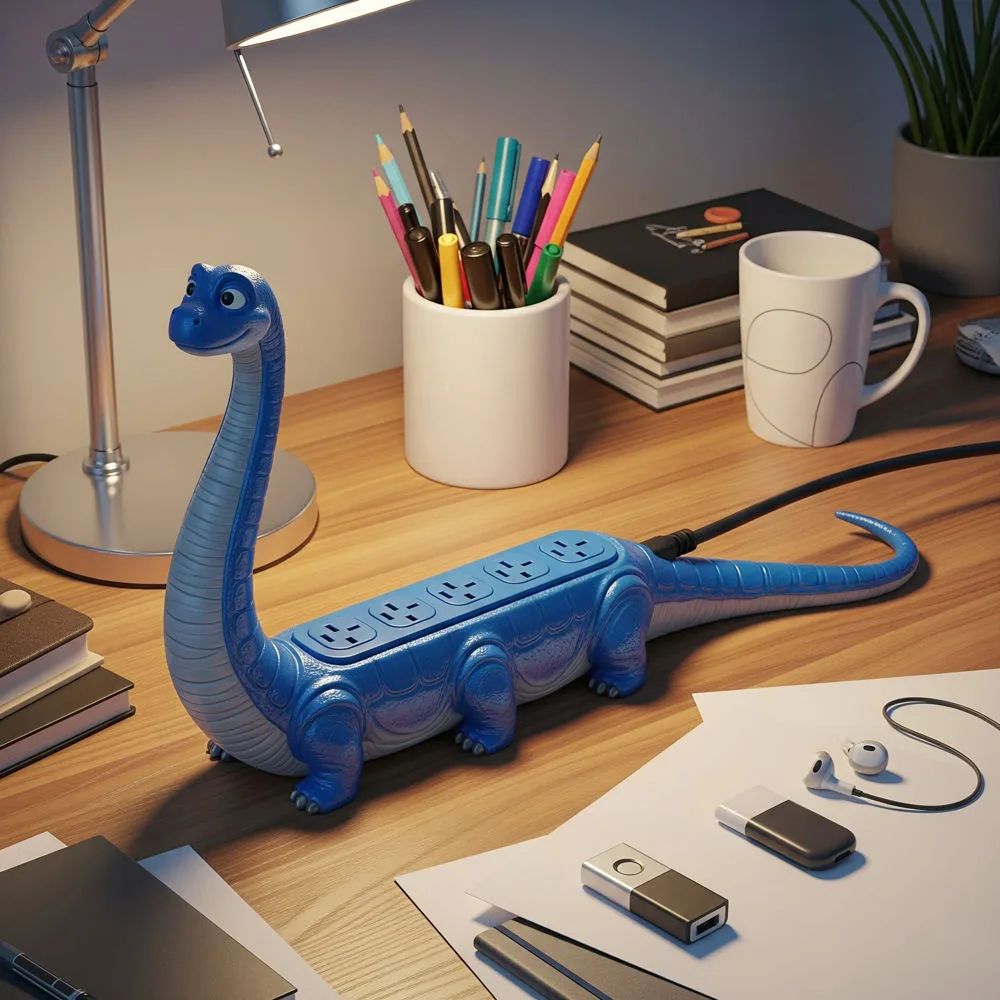 Dinosaur Surge Protector Plugs