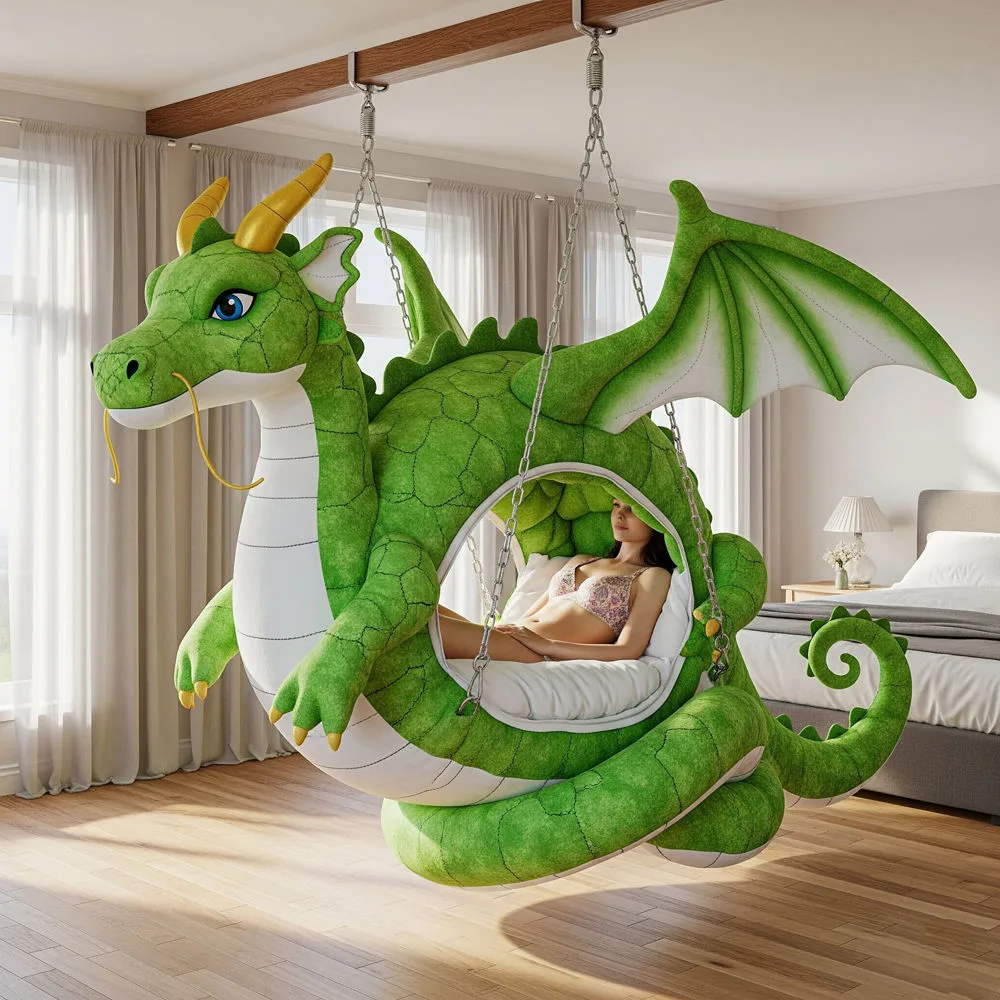 Dragon Shaped Swing Loungers