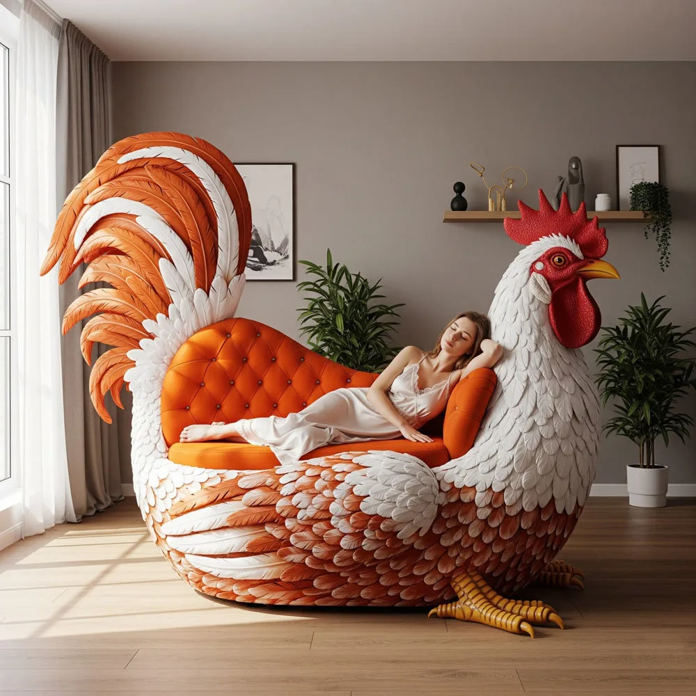 Giant Chicken Shaped Sofa