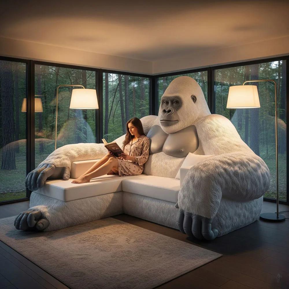 Gorilla Shaped Sofas
