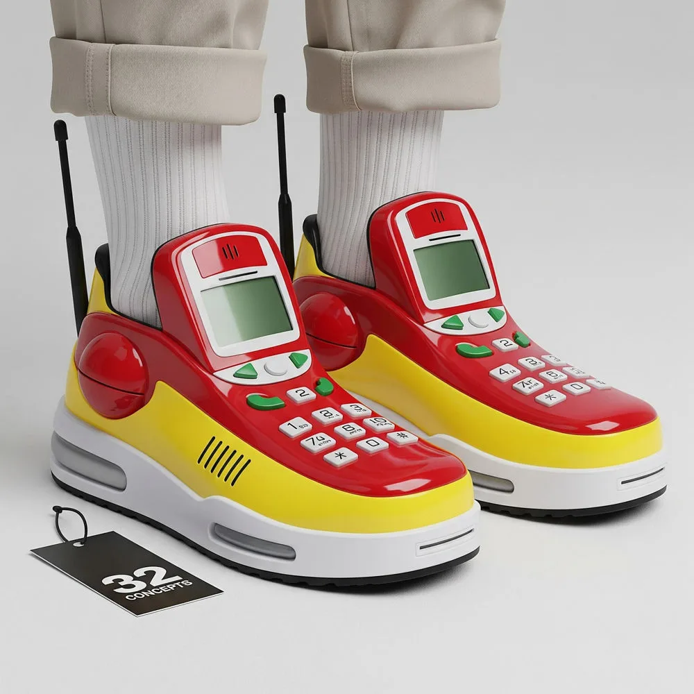 Phone Shaped Shoes
